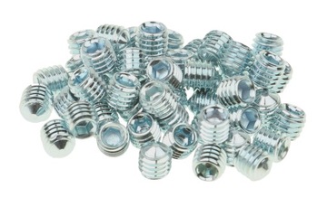 WKRĘT DOCISKOWY ŚRUBA ROBACZEK M6x6 mm 50x STOŻEK