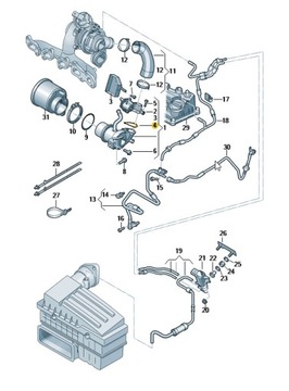 USZCZELKA EGR CUPRA ORYGINAL OE
