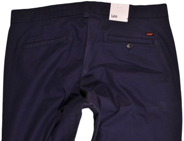 LEE spodnie NAVY regular SLIM CHINO _ W28 L33