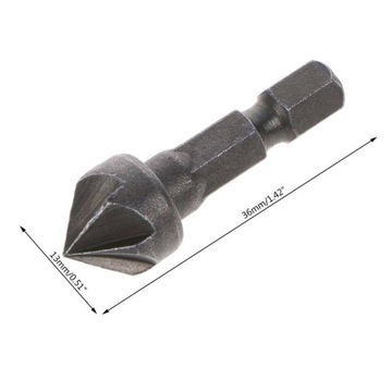 3 шт. Сверло-зенкер шестигранное для резки металла.