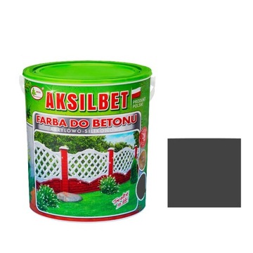 FARBA AKSILBET DO BETONU OGRODZEŃ 1L ANTRACYT