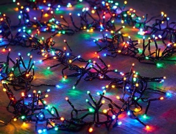 Рождественские елочные гирлянды 200 светодиодов НАРУЖНЫЕ И ВНУТРЕННИЕ ЦВЕТНЫЕ МУЛЬТИ