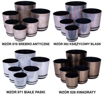 Фиолетовый вазон ГЛЯНЦЕВЫЙ, фиолетовая орхидея 16