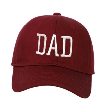 Czapka z daszkiem czapka hip-hopowa bawełniana czapka z daszkiem czapka przeciwsłoneczna DAD kolor czerwony