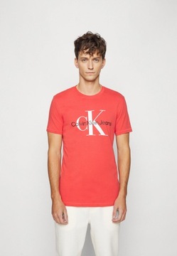 CALVIN KLEIN JEANS Seasonal Monogram T-Shirt bawełna Slim Fit L