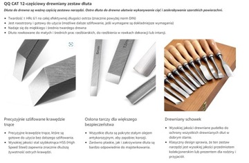 Стамески по дереву, 12 шт.