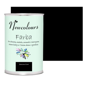 Farba do mebli Newcolours 900 ml ZAMSZOWA CZERŃ
