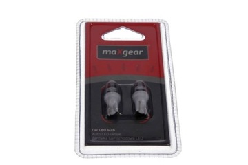 MAXGEAR 78-0163SET ŻARÓWKA LED 12V/5W (CAŁOSZKLANA) BIAŁA BLISTER 2 SZT !!!