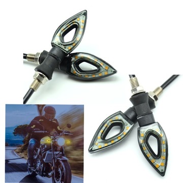 Указатели поворотов MOTORCYCLE ARROW 12 LED 4 шт. КОМПЛЕКТ ПОИГРАНИТЕЛЕЙ