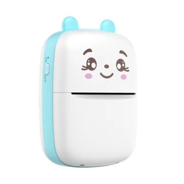 МИНИ ПОРТАТИВНЫЙ ТЕРМОПРИНТЕР ДЛЯ ДЕТЕЙ КОШКА ДРУКУЗЬ + РУЛОН 6 ШТ.