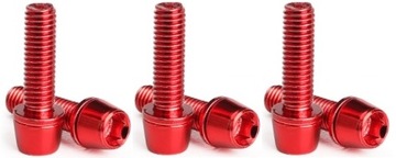 ВЕЛОСИПЕДНЫЕ МОСТОВЫЕ ВИНТЫ, 6 ШТ, КРАСНЫЕ