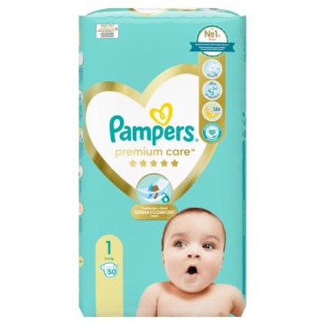 Підгузки одноразові Pampers Premium Care S1 50 шт. Підгузки Підгузки