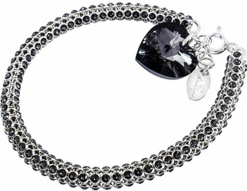 KRYSZTAŁY UNIKAT BRANSOLETKA CRYSTALLIZED SREBRO