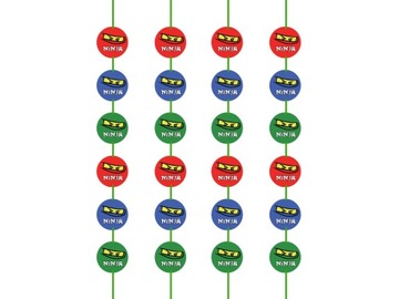 DEKORACJA WISZĄCA BANER GIRLANDA Ninjago URODZINY