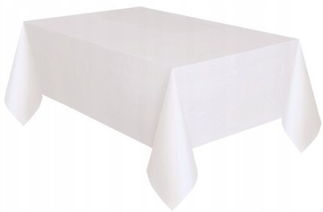 Obrus Foliowy Cerata BIAŁY Plastikowy 137x274cm