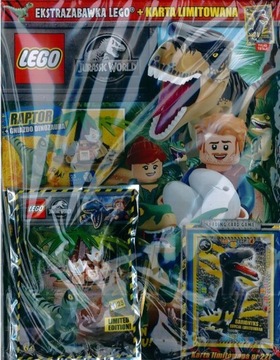 LEGO JURASSIC WORLD 5/22 + RAPTOR + GNIAZDO