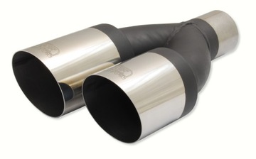 Końcówka Tłumika podwójna okrągła 2x 80 mm PRAWA