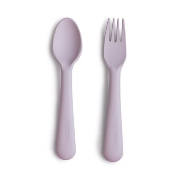 Sztućce dla dzieci MUSHIE Soft Lilac