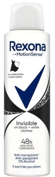 REXONA INVISIBLE BLACK AND WHITE 200ML ANTYPERSPIRANT