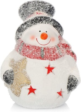 COM-FOUR Bałwan figurka świąteczna LED 15cm