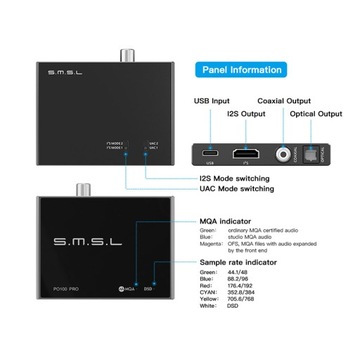 SMSL PO100 PRO Преобразователь цифрового интерфейса