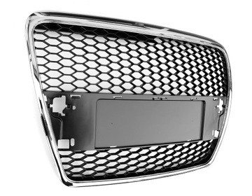 AUDI A6 C6 04-08 GRILL ATRAPA RS LOOK CHROM BLACK