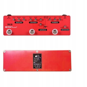 Гитарная мультиэффектная педаль с 6 эффектами.