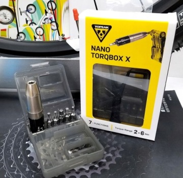 Динамометрический ключ TOPEAK NANO TORQBOX X 2–6 Нм, 5 бит