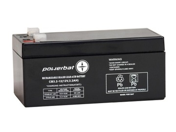 AKUMULATOR ŻELOWY 3,2AH, 12V CB 3.2-12 CB3.2-12