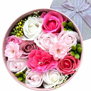 Цветочная Коробка Коробка Цветы Мыло Розы День Матери