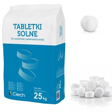 СОЛЬ СОЛЬ ТАБЛЕТКИ ДЛЯ СМЯГЧЕНИЯ ВОДЫ 25 КГ CIECH