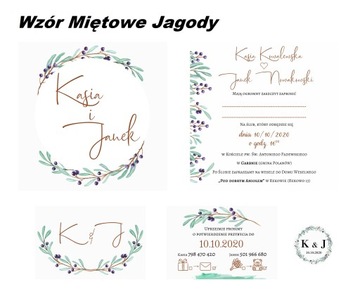 ZAPROSZENIA ŚLUBNE Ślub Boho RSVP 4w1 Twój Tekst!