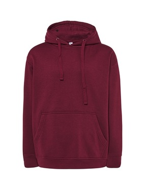 Bluza z Kapturem Męska burgundowa Kieszeń Kangur 290g r.3XL