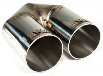 WLMcustoms Y-PIPE двойной выхлопной патрубок 2x76 мм