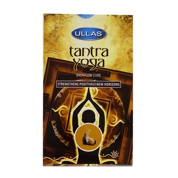 Indyjskie kadzidła stożkowe ULLAS TANTRA YOGA joga backflow cones 10szt