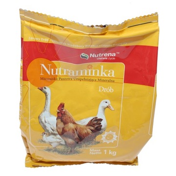 Nutraminka witaminy do paszy dla kur drobiu 1kg