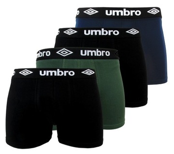 Bokserki męskie UMBRO majtki bawełniane 4-PAK rozmiar 2XL