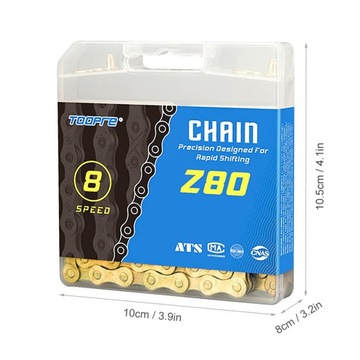 10-скоростная золотая велосипедная цепь