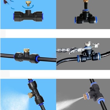 Система охлаждения и увлажнения воды с распылителем воды для патио и сада, 12 м