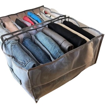 ВСТАВКА-ОРГАНИЗАТОР ДЛЯ БЕЛЬЯ В ЯЩИК ГАРДЕРОБА, серая сетка