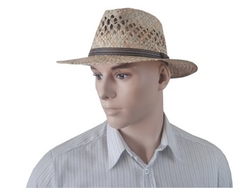 ЛЕТНЯЯ СОЛОМНАЯ ШЛЯПА МУЖСКАЯ ЖЕНСКАЯ, 63 см