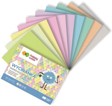Happy Color blok wycinanka A5 10k papier pastelowy