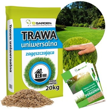 TRAWA UNIWERSALNA ZAGĘSZCZAJĄCA NASIONA 800m2 ODPORNA NA DEPTANIE 20kg