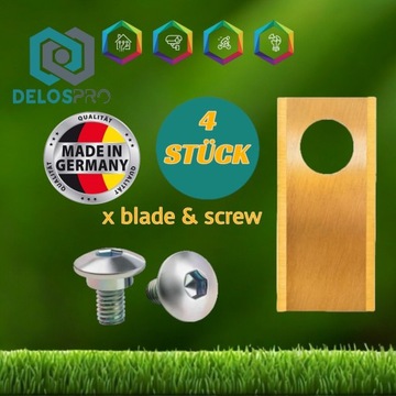 ЛЕЗВИЯ ДЛЯ КОСИЛКИ DELOSPRO Parkside PMRDA 20-LI B2 1000м2