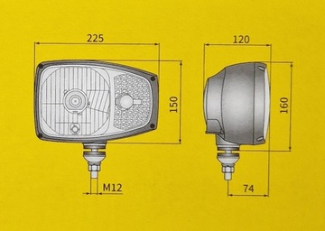 ФАРА С ПОВОРОТОМ ЛЕВАЯ КОРПУСНАЯ ФОНАРЬ JCB ATLAS