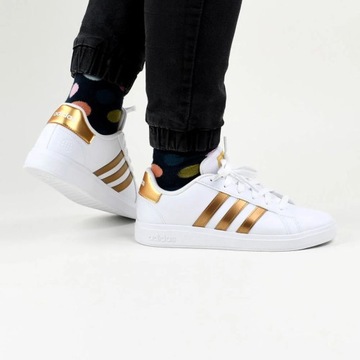 Buty damskie młodzieżowe sportowe białe adidas GRAND COURT 2 GY2578 38 2/3