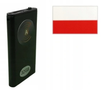 DYKTAFON MINI MAŁY SZPIEGOWSKI draVires 8GB PODSŁUCH + naklejka
