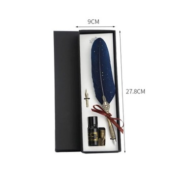 1 Set New Style Quill Set Feather Pen Scriptum Ink Glass Pen Throwing