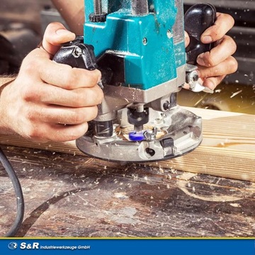 Набор фрез по дереву S&R TCT 8 мм, 12 шт. ПРОФИ