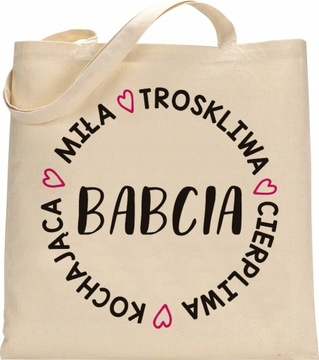 EKO TORBA ZAKUPOWA PREZENT NA DZIEŃ BABCI WZÓR B10